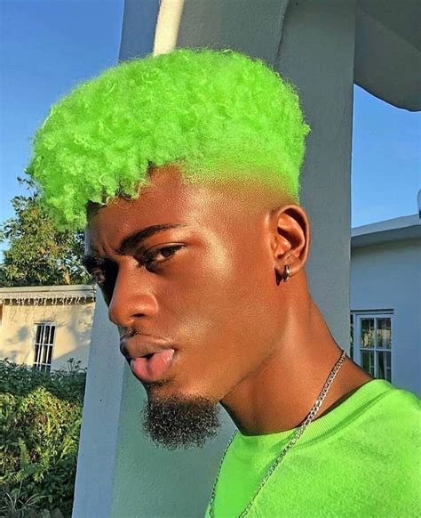 Green Hair On Men