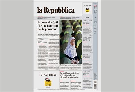 La Repubblica Newspaper Redesign on Behance