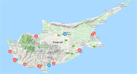 Map of Cyprus (Illustration) - World History Encyclopedia