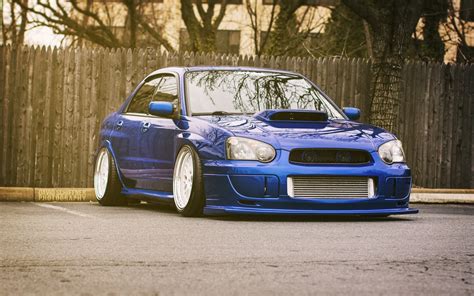 Subaru Impreza WRX STI Blue Rear Car wallpaper | 1680x1050 | #17923