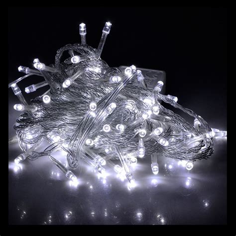 10m Cool White LED Fairy Lights Non Flashing | Festive Lights