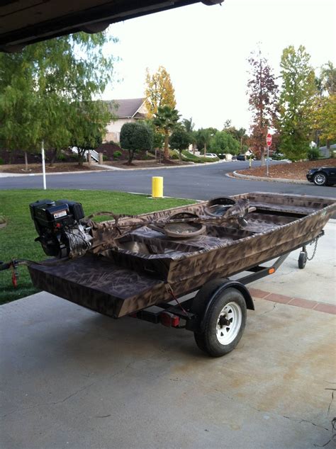 12' custom welded duck boat and 12hp mud-buddy | Bloodydecks