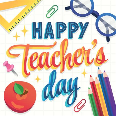 Teachers Day Card Vector Art, Icons, and Graphics for Free Download