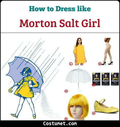 The Morton Salt Girl Costume for Halloween