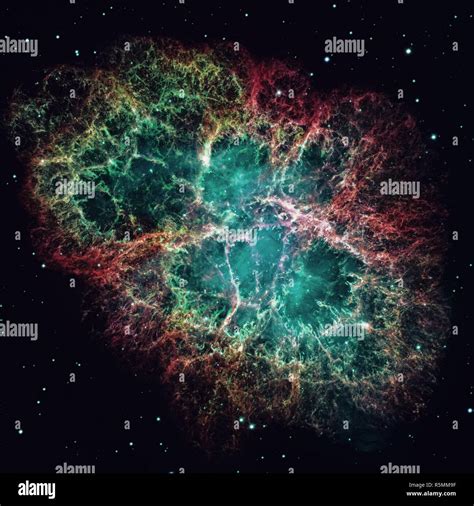 Crab Nebula is a remnant of a star's supernova explosion Stock Photo ...