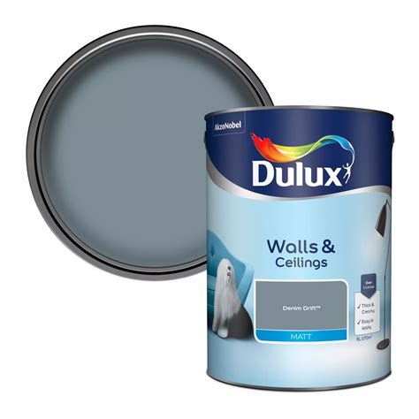 Dulux Denim drift Matt Emulsion paint 5L | Departments | DIY at B&Q