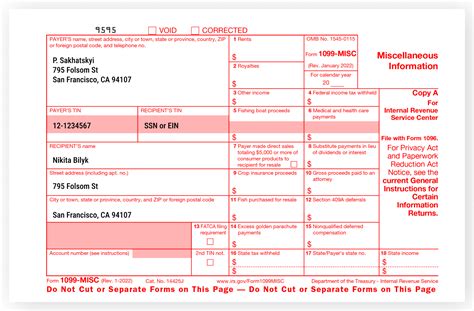 Irs 1099 Nec Form 2023 Printable Free