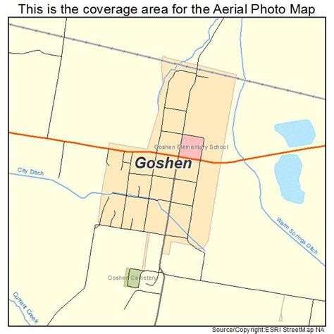 Aerial Photography Map of Goshen, UT Utah