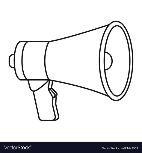 Megaphone speaker cartoon Royalty Free Vector Image