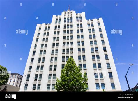 Old architectural style office building, San Jose, California Stock ...