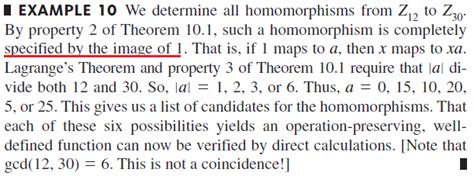 Images of elements in a group homomorphism