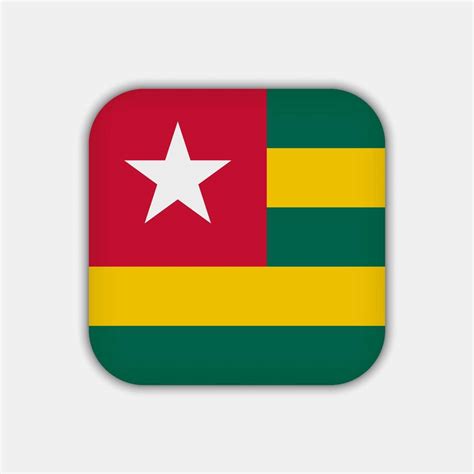 Togo flag, official colors. Vector illustration. 11141772 Vector Art at ...