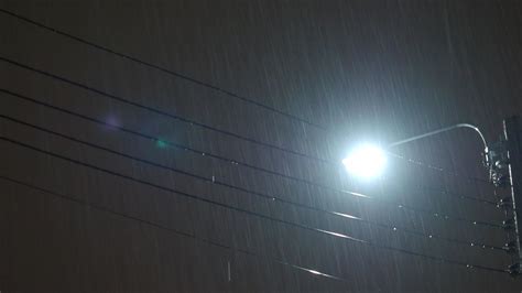 Raining Night and light. 4k footage Rain Drops Falling in night 6615593 ...