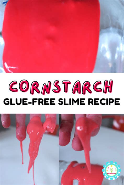 2-Ingredient Cornstarch Slime Recipe (no glue or borax!)