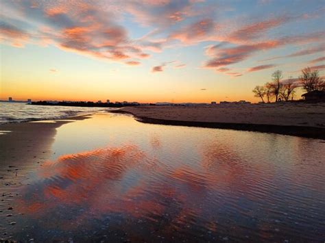 Premium Photo | Sunset sky beach