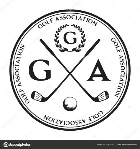 Vector Label Golf Logo Golf Championship Vector Illustration — Stock ...