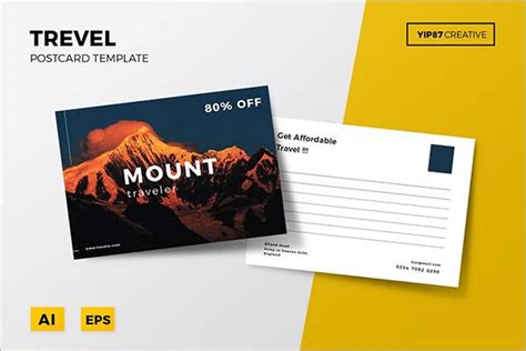 40+ Travel Postcard Templates | Free & Premium Downloads