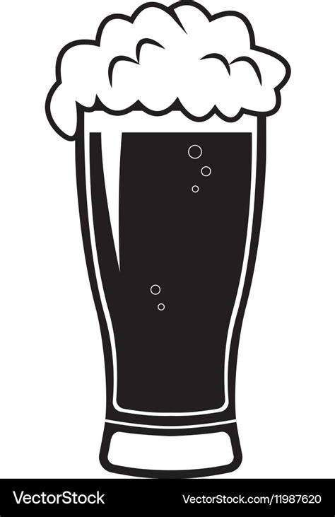 Beer glass Royalty Free Vector Image - VectorStock