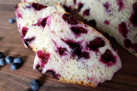 Lemon Blueberry Sourdough Bread - Almond Milk & Cookies