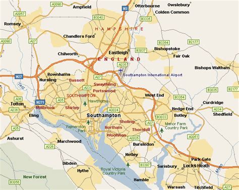 Southampton Map - United Kingdom