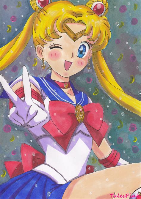 Speed Drawing: Sailor Moon Tsukino Usagi by TalesOfPinkAnime on DeviantArt