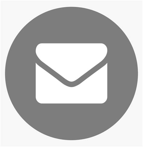 Email Icon Grey Circle, HD Png Download , Transparent Png Image - PNGitem