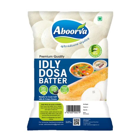 Idly Dosa Batter – Aboorva Foods