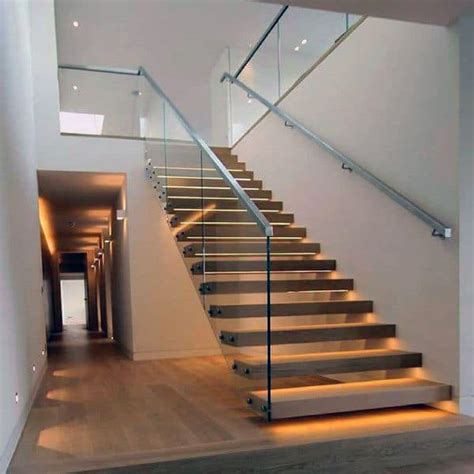 Top 60 Best Staircase Lighting Ideas - Illuminated Steps