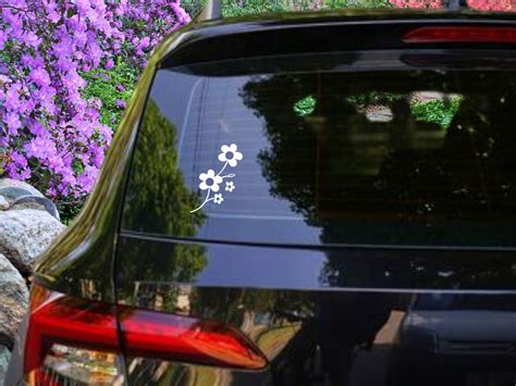 Retro Flower Sticker for Car Window, Daisy Vinyl Decal, Daisy Flower ...