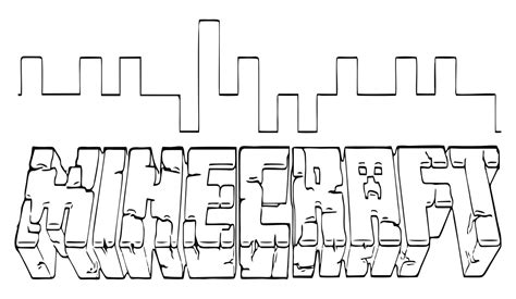 Printable Minecraft Logo Coloring Pages Coloring Pages Ideas | Porn Sex ...