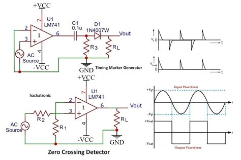 Zero Crossing Detector Circuit Working, Waveform & Applications