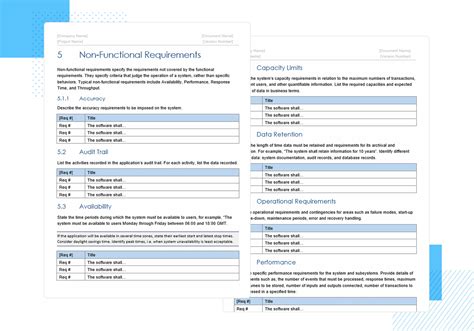 Technical requirements document template | freeimaging