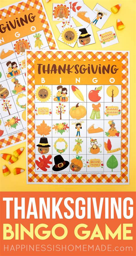 Thanksgiving Bingo Printable Cards | Printable Bingo Cards