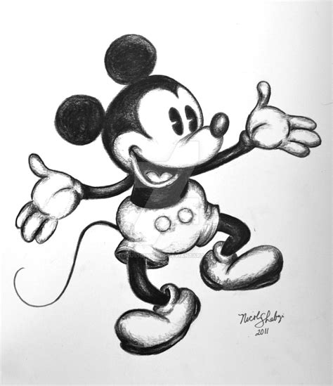 Old Mickey Mouse Drawing at GetDrawings | Free download