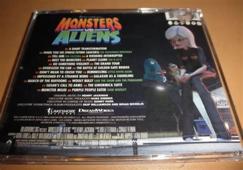 MONSTERS VS ALIENS CD soundtrack Henry Jackman Little River Band B-52s ...