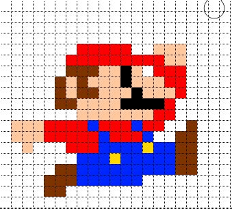 Mario Pixel Art | Minecraft pixel art, Pixel art, Pixel art templates