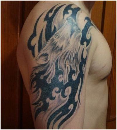 Wolf face tattoos - Tattooimages.biz