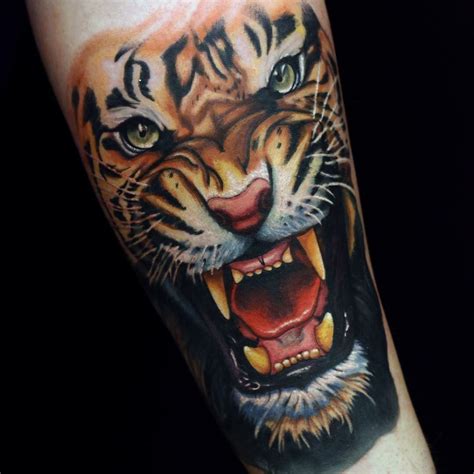 Realistic Color Tiger Tattoo – Warehouse of Ideas