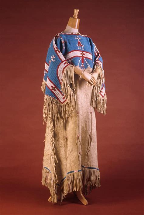 Woman’s hide dress with fully beaded yoke, Plains Indian, classic Sioux ...