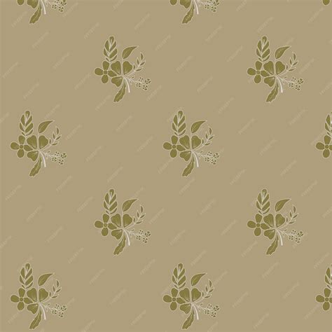 Premium Vector | Simple floral motif seamless pattern for textile