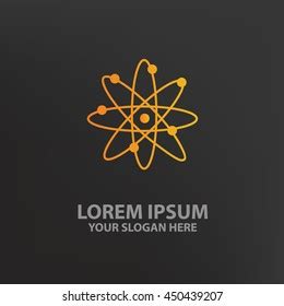 Atom Designlogo Templateclean Vector Stock Vector (Royalty Free ...