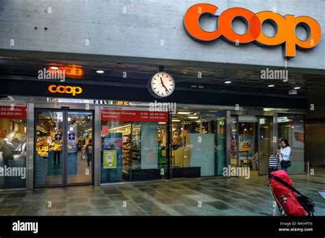 Coop supermarket at Lucerne train station, Luzern, Switzerland, Europe ...