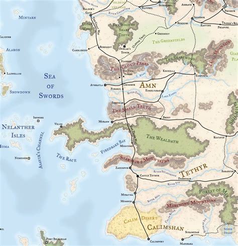 Map of all Faerun | Dnd world map, Map, Amazing maps