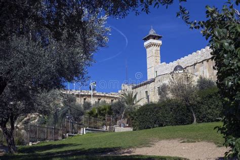 The Cave of the Patriarchs in Hebron Stock Photo - Image of blue ...