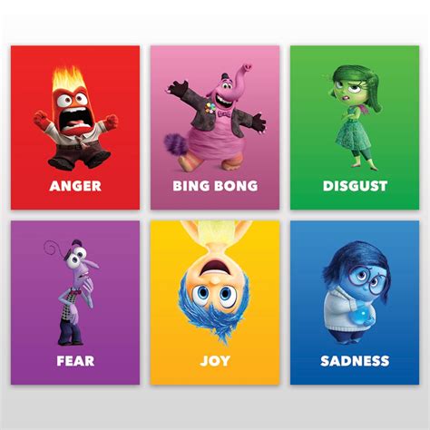 Inside Out Characters 11 X 14 Posters all 6 | Etsy