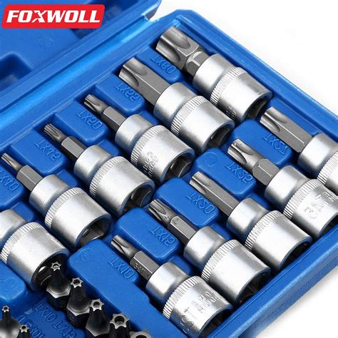 Socket Wrench Set 34-pcs Torx Star Bit Socket - FOXWOLL