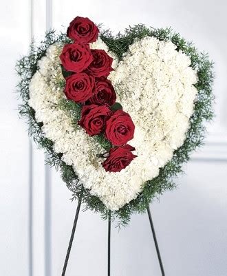 Bleeding Heart Flower Arrangement For Funeral - riviera hobby