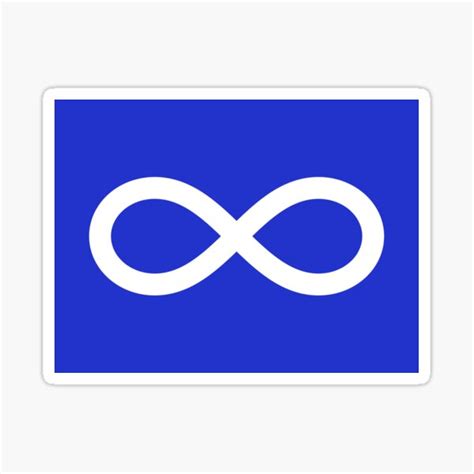 "METIS FLAG INFINITY SYMBOL CANADA" Sticker by enigmaticone | Redbubble