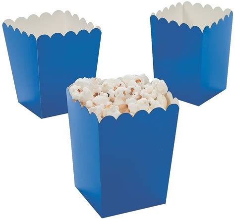 Mini Popcorn Box Template 3x2x325 Die Cut Movie Party Etsy