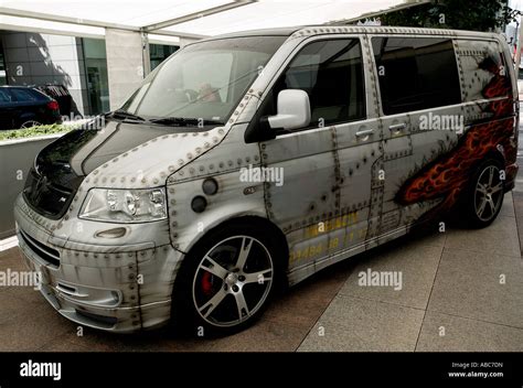 Van with custom paint job Stock Photo - Alamy